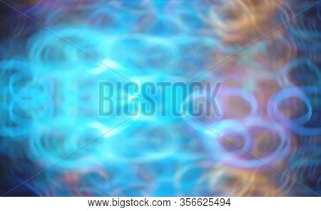 Blurred Abstract Bokeh Background Of City Lights At Night