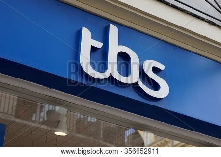 Bordeaux , Aquitaine / France - 10 28 2019 : Tbs Logo Store Sign Clothing Boat And Shoes Brand Shop 