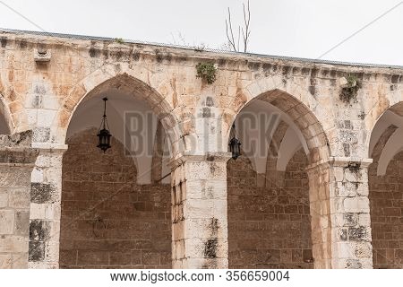 Jerusalem, Israel, March 3, 2020 : The Interior Of The Temple Mount Near The Gate Of The Moors, Know
