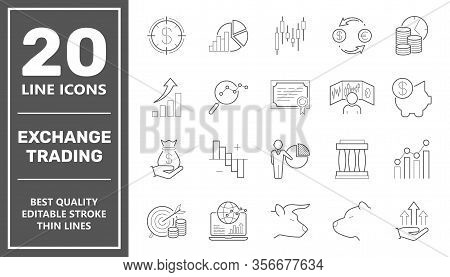 Online Trading Flat Illustration Concept. Modern Flat Design Concepts For Web Banners, Advertising, 