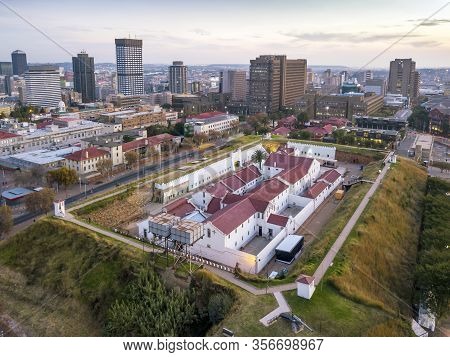 Aerial View Of Constitution Hill In Johannesburg, South Africa