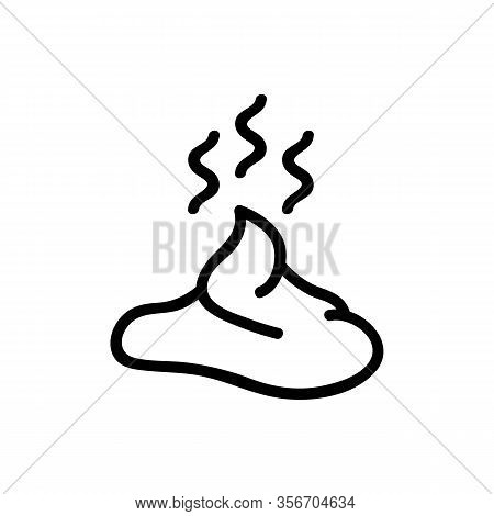Smelly Shit Icon Vector. Smelly Shit Sign. Isolated Contour Symbol Illustration