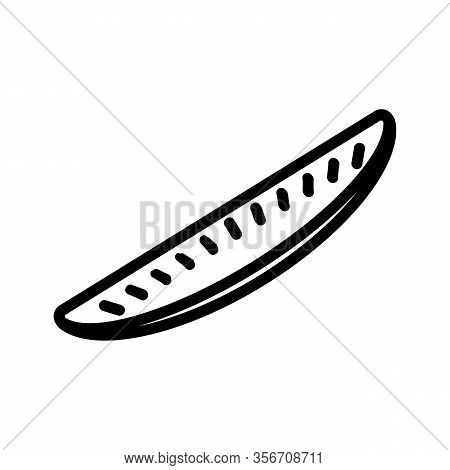 Agures With Seeds Icon Vector. Agures With Seeds Sign. Isolated Contour Symbol Illustration