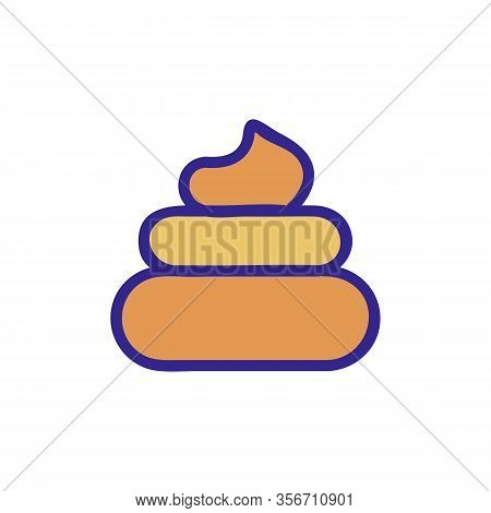 Turd Icon Vector. Turd Sign. Color Isolated Symbol Illustration