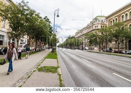 Editorial, Andrassy Avenue, World Heritage Site In Budapest Hungary