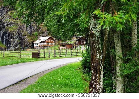 Summer landscape of Heiligenblut village in Austria, Europe
