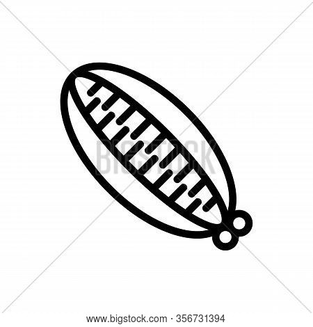 Barrette Hair Icon Vector. Barrette Hair Sign. Isolated Contour Symbol Illustration
