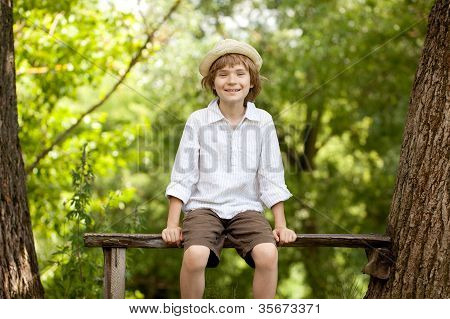 Gay Boy In A Hat And Shirt