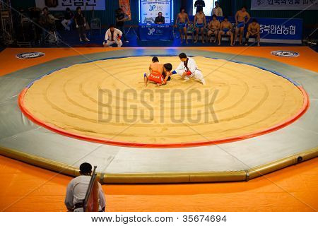 Korejský Wrestling Ssireum anténu prsten Start