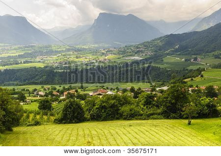 Vista panoramica da Stenico (trento)