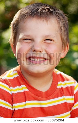 Boy With A Smile On His Face