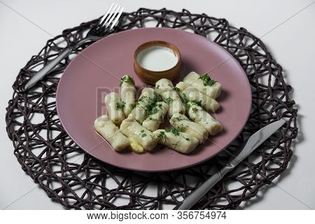 Potatoe Sticks, Homemade Traditional Ukrainian Dish Palyushky