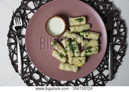 Potatoe Sticks, Homemade Traditional Ukrainian Dish Palyushky