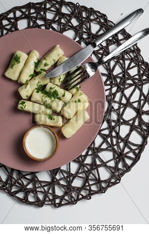 Potatoe Sticks, Homemade Traditional Ukrainian Dish Palyushky