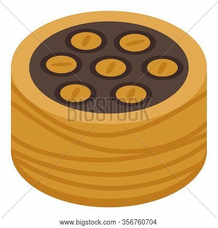 Tasty Baklava Icon. Isometric Of Tasty Baklava Vector Icon For Web Design Isolated On White Backgrou