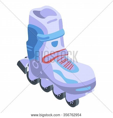 Professional Inline Skates Icon. Isometric Of Professional Inline Skates Vector Icon For Web Design 