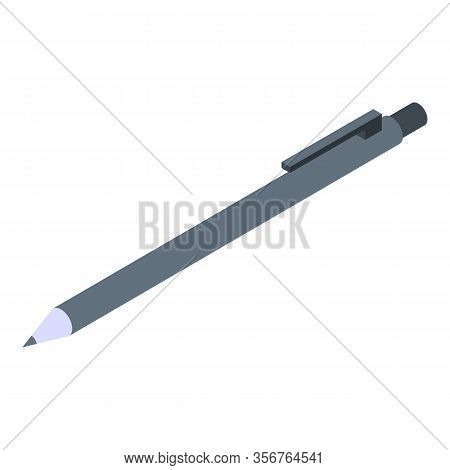 Architect Pen Icon. Isometric Of Architect Pen Vector Icon For Web Design Isolated On White Backgrou