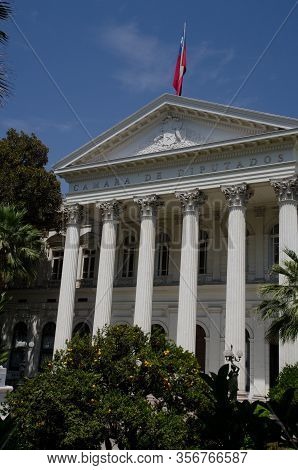 National Congress Building. Santiago De Chile. Chile.