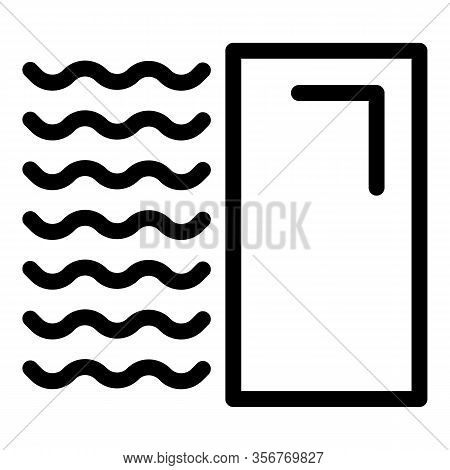 Apartment Tiler Icon. Outline Apartment Tiler Vector Icon For Web Design Isolated On White Backgroun