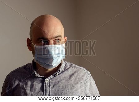 Man In Protective Ffp 1 Face Mask
