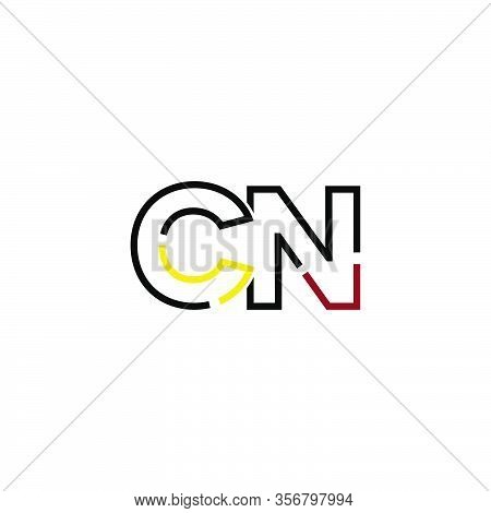 Letter Cn Logo Icon Design Template Elements