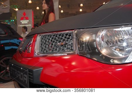 Pasay, Ph - Aug. 19: Mitsubishi Strada Pick Up At 3rd Philippine International Motor Show On August 
