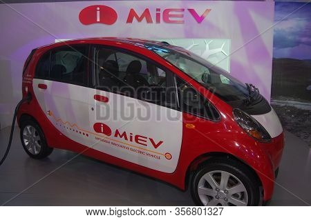 Pasay, Ph - Aug. 19: Mitsubishi Innovative Electric Vehicle At 3rd Philippine International Motor Sh