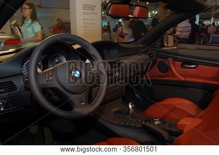Pasay, Ph - Aug. 19: Bmw M3 Cabrio Dashboard At 3rd Philippine International Motor Show On August 19
