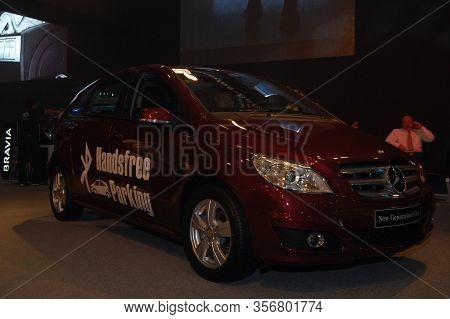 Pasay, Ph - Aug. 19: Mercedes Benz B Class At 3rd Philippine International Motor Show On August 19, 