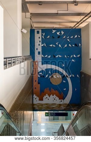 A View Of Newly Open Metro Station Of Kolkata East West Metro System In Kolkata On January 2020