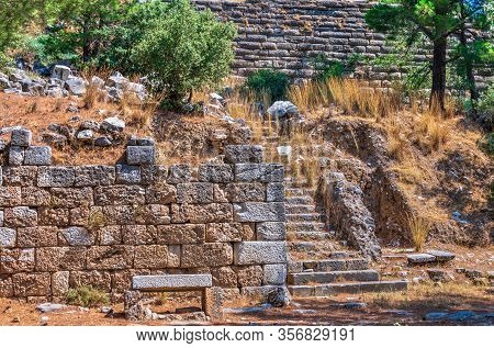 Ancient Greek City Priene On The Western Coast Of Turkey