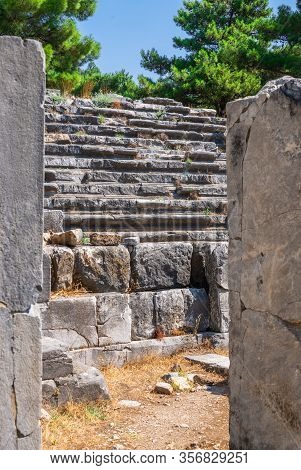 Ancient Greek City Priene On The Western Coast Of Turkey