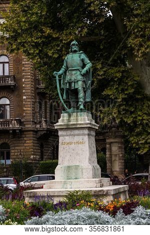 Statue Of Gyorgy Szondy In Budapest, Hungary.