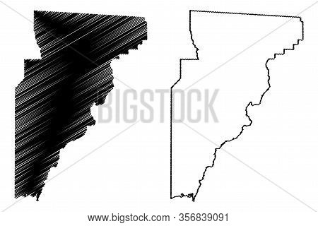 Jefferson County, Florida (u.s. County, United States Of America, Usa, U.s., Us) Map Vector Illustra
