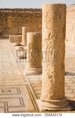 The Great Baths At The Sufetula Roman Ruins In Sbeitla, Tunisia