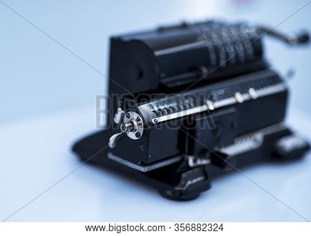 Arithmometer, Old Retro Computer For Mathematical Calculations