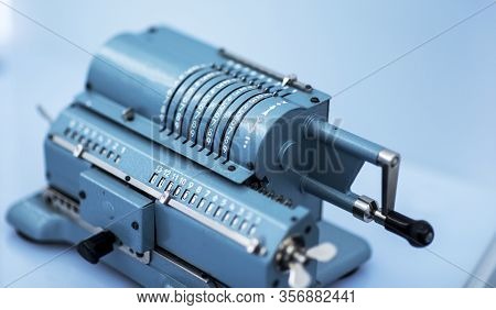Arithmometer, Old Retro Computer For Mathematical Calculations