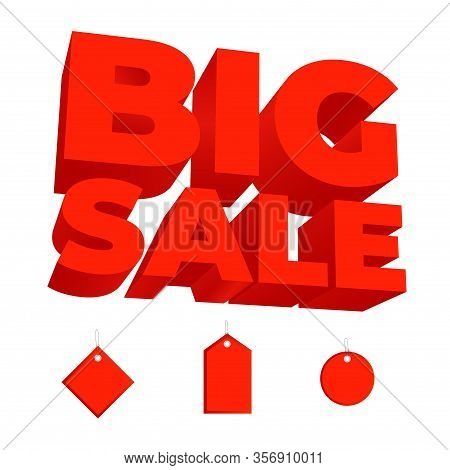 Big Sale.sale Tags. Big Letters Big Sale.red Style