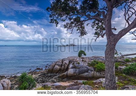 Panorama Beach And Rock Formation Photos At Berhala Island Kepulauan Riau
