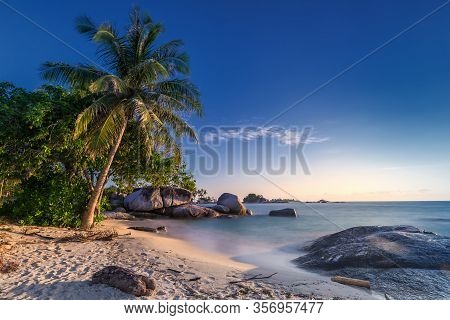 Panorama Beach And Rock Formation Photos At Berhala Island Kepulauan Riau