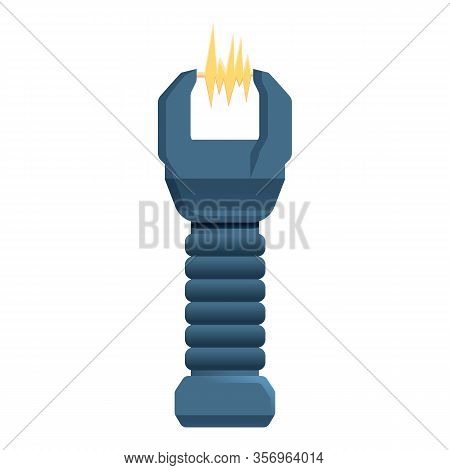 Electric Police Shocker Icon. Cartoon Of Electric Police Shocker Vector Icon For Web Design Isolated