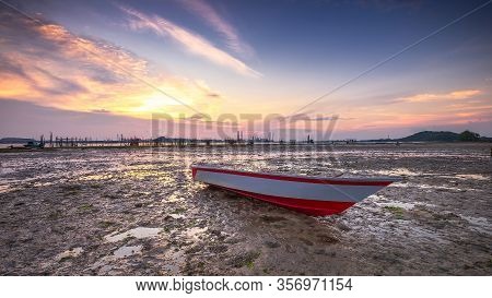 Wonderful Sunset View At Batam Bintan Island Indonesia