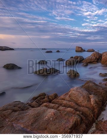 Wonderful Sunset View At Batam Bintan Island Indonesia