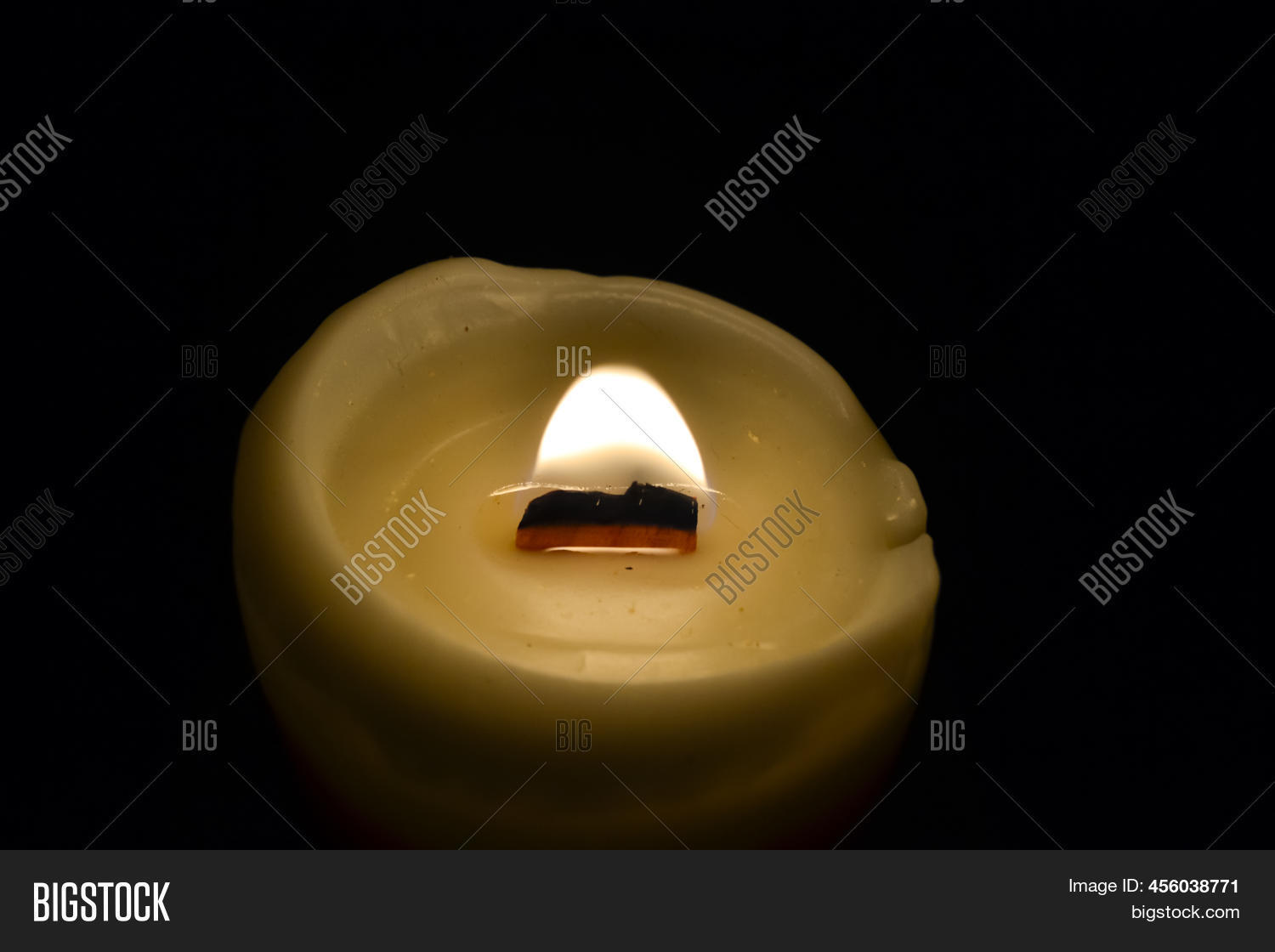 Top View Lit Candle Image & Photo (Free Trial) Bigstock