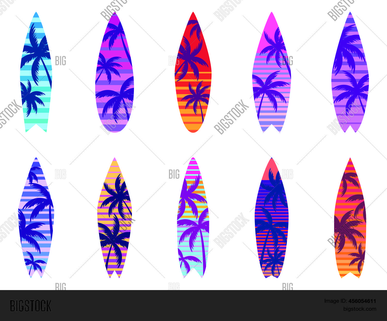 Surfboards Isolated Vector & Photo (Free Trial) | Bigstock