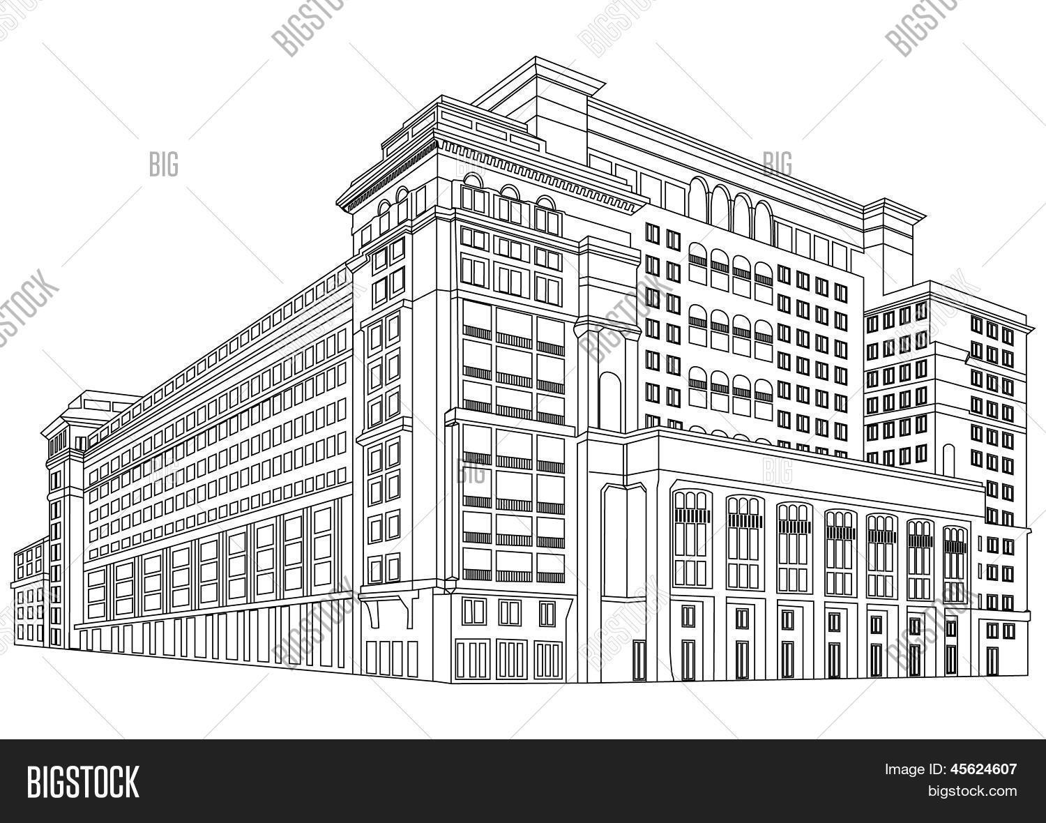Архитектурные эскизы. Контур жилого здания. Наброски зданий. Контур фасада здания. Наброски зданий.