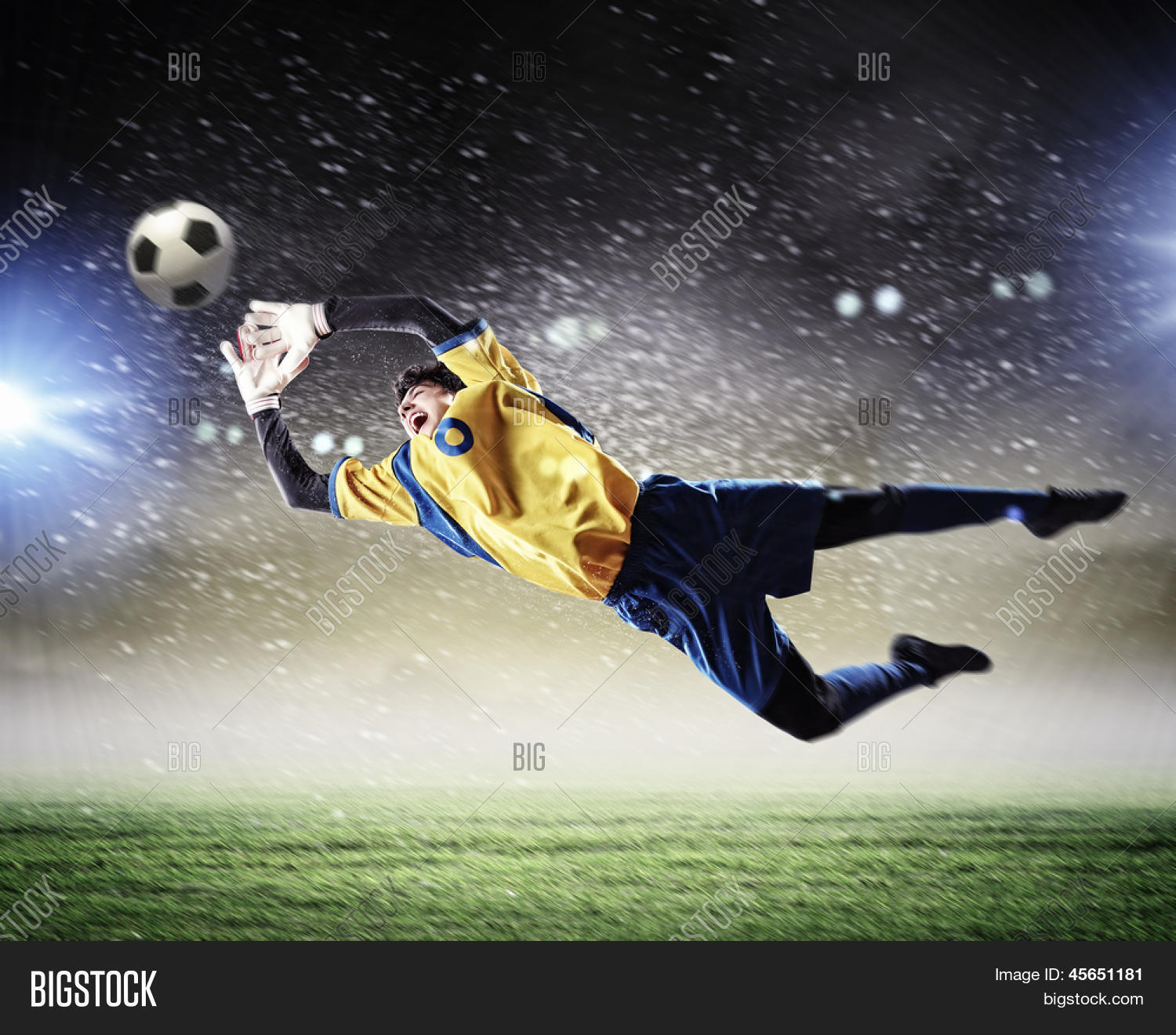 Goalkeeper Catches Image & Photo (Free Trial) Bigstock
