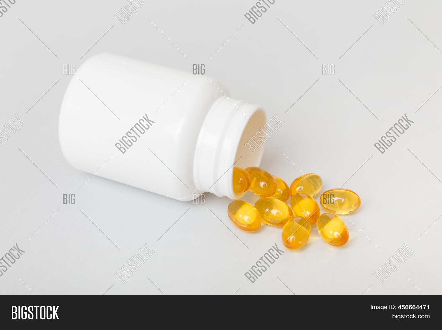 Omega3 Capsules Lie Image & Photo (Free Trial) Bigstock