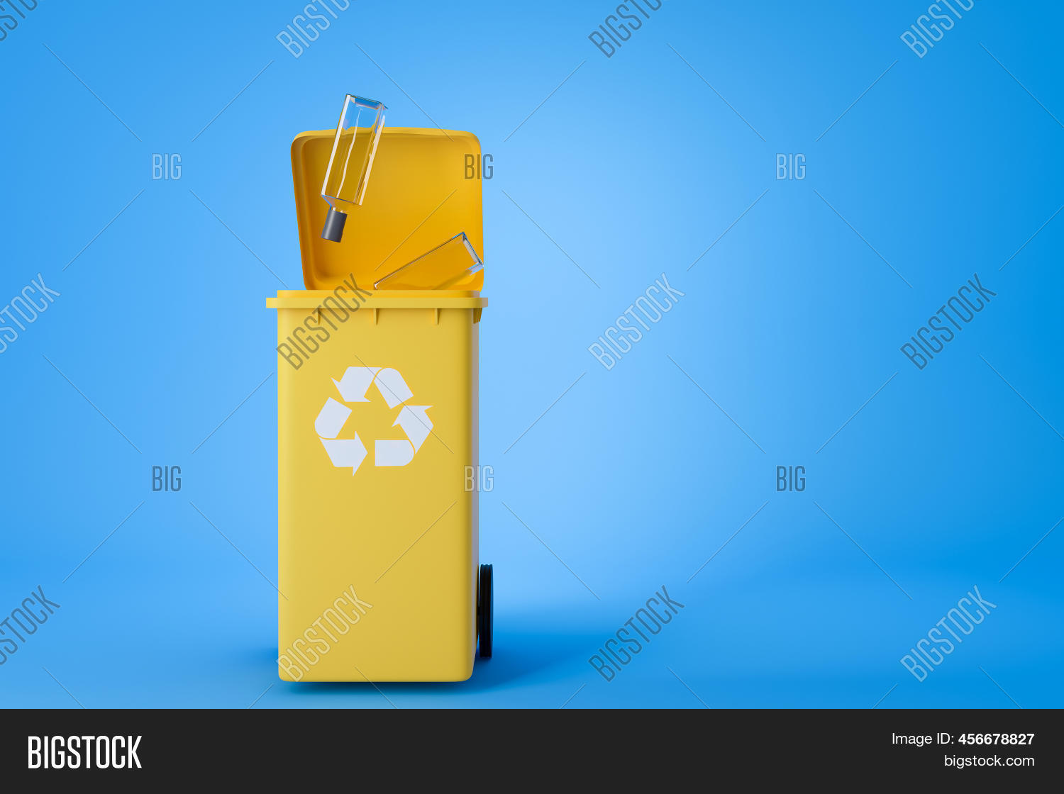 Yellow Recycle Bin Image & Photo (Free Trial) Bigstock
