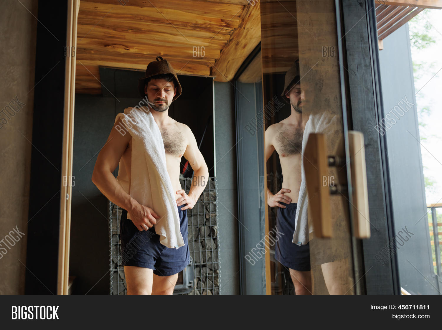 Muscular Man Sauna Image & Photo (Free Trial) Bigstock